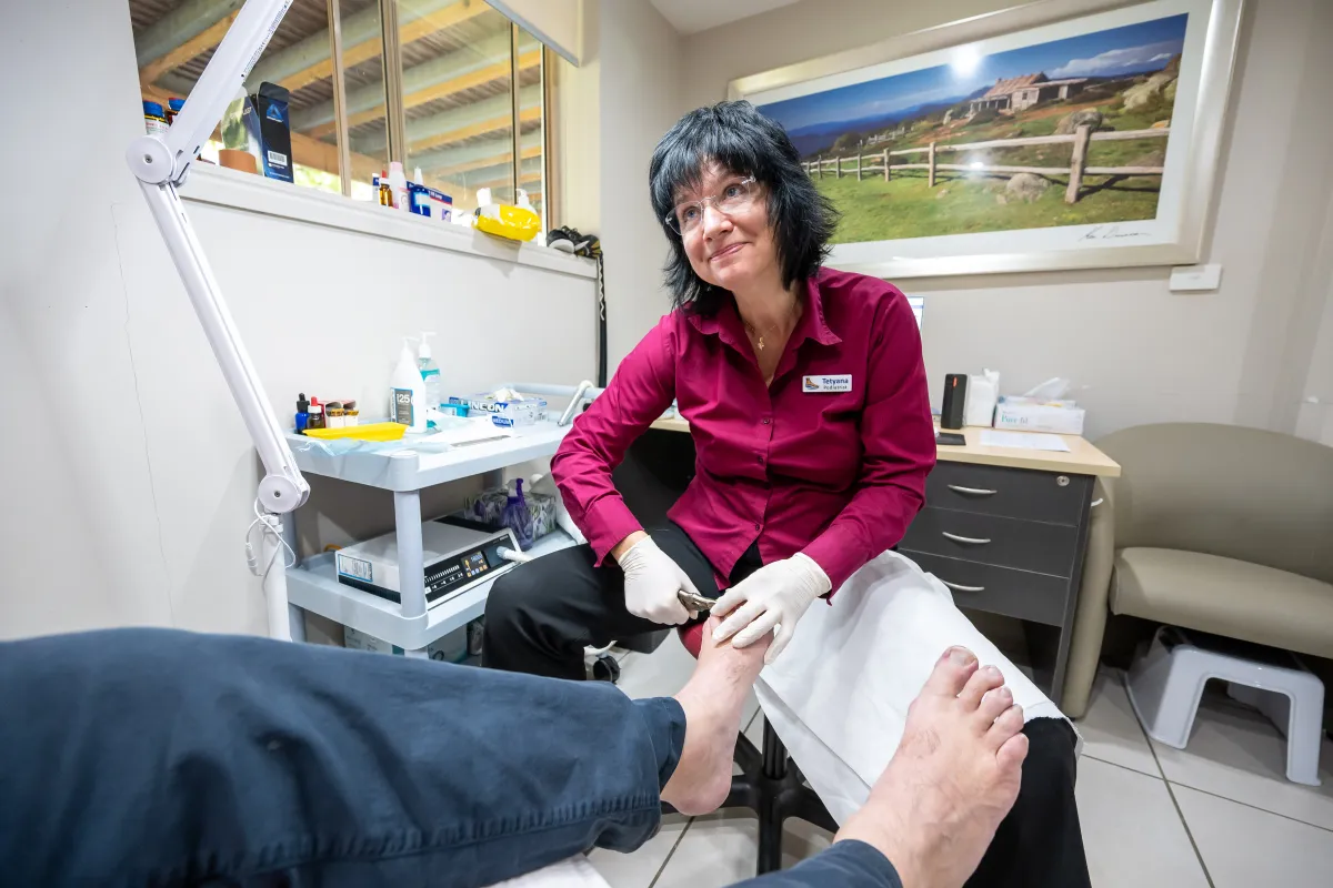 Routine foot care at the Suncoast Podiatry Cooroy clinic