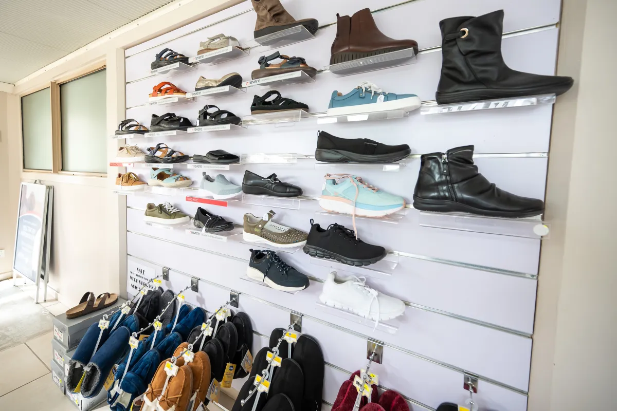 Supportive footwear available at the Cooroy podiatry clinic