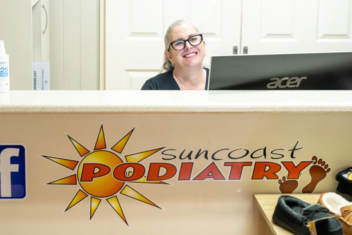 Friendly reception at the Suncoast Podiatry Gympie clinic