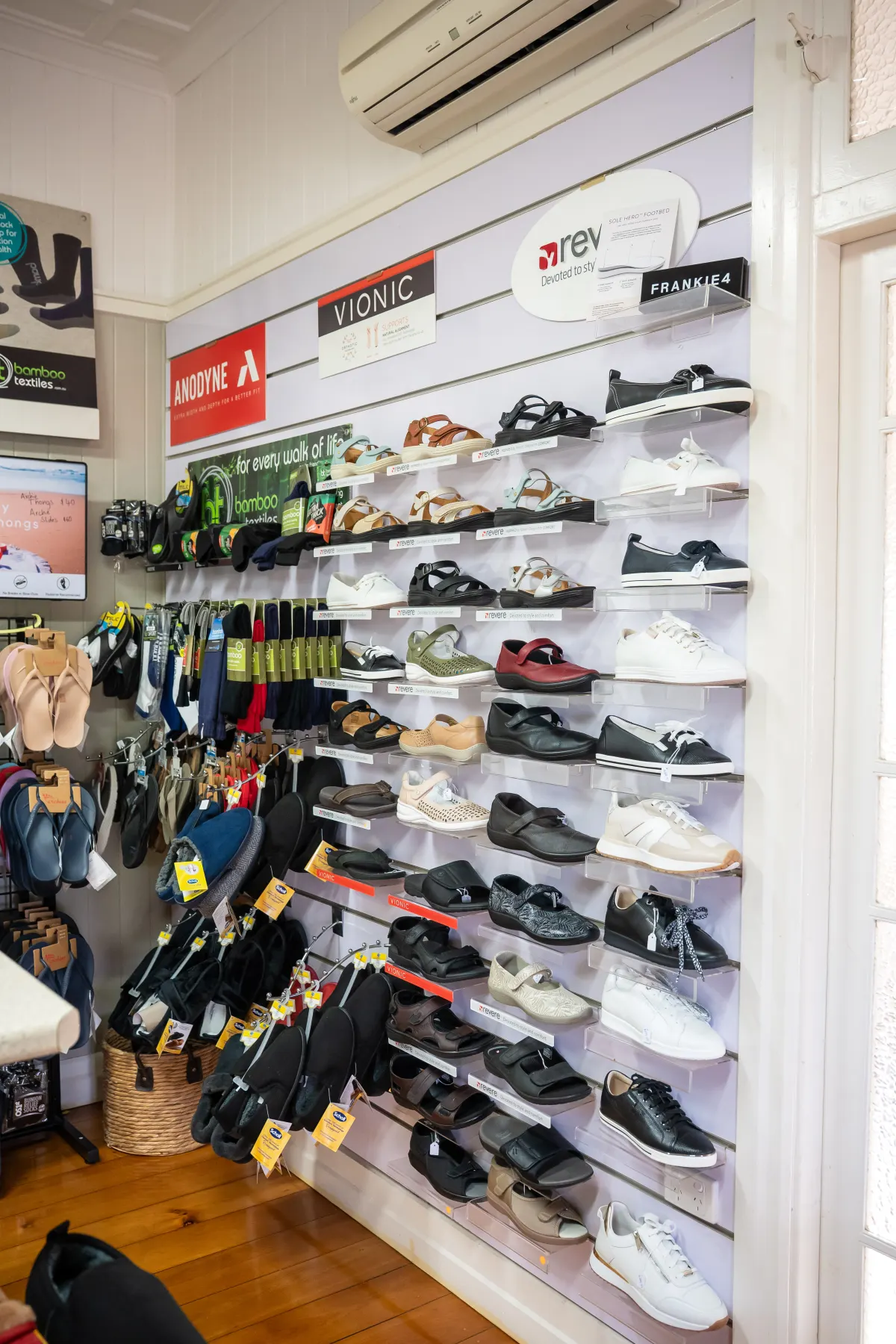 Supportive footwear available at the Gympie podiatry clinic