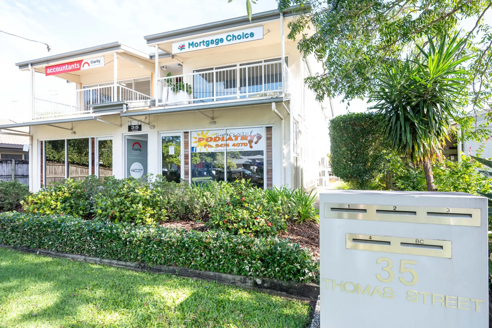Suncoast Podiatry clinic at 35 Thomas Street, Noosaville